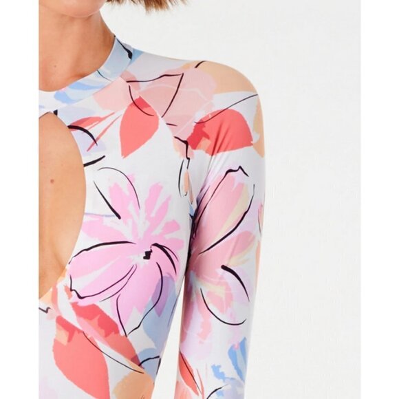 💕RIP CURL💕 Blossom Good Long Sleeve One Piece Swimsuit Floral Print Medium NWT - Picture 3 of 14